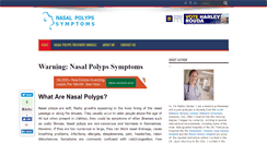 Desktop Screenshot of nasalpolypssymptoms.com