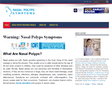 Tablet Screenshot of nasalpolypssymptoms.com